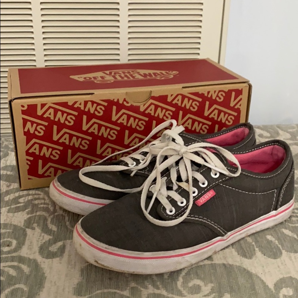 Gray/Pink Atwood Low Vans